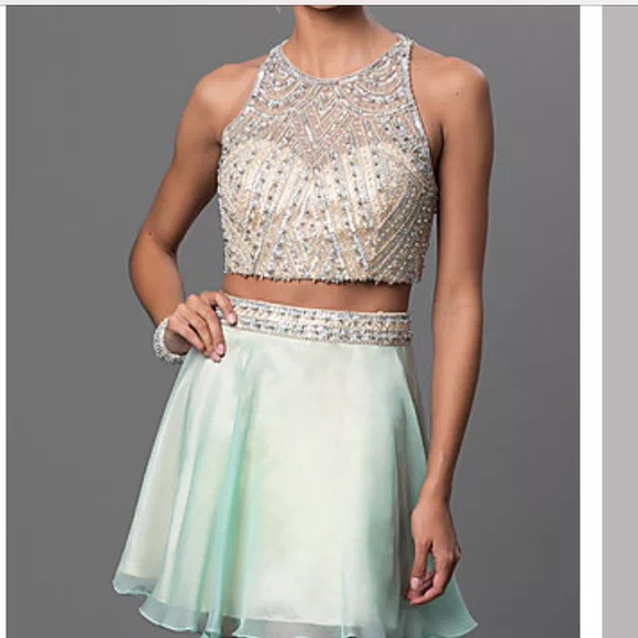 Dave and Johnny Two Piece Prom Dress - Picture 1 of 4